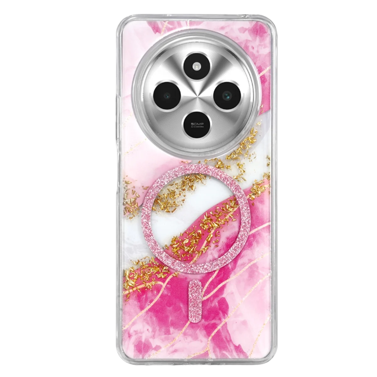Onegif Xiao Red 14c Lotus Simli Magsafe Kapak - Pembe görsel 3