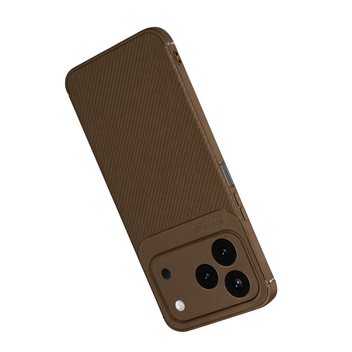 Tecno Spark 50 4g Auto Focus Karbon Kapak - Kahverengi görsel 3