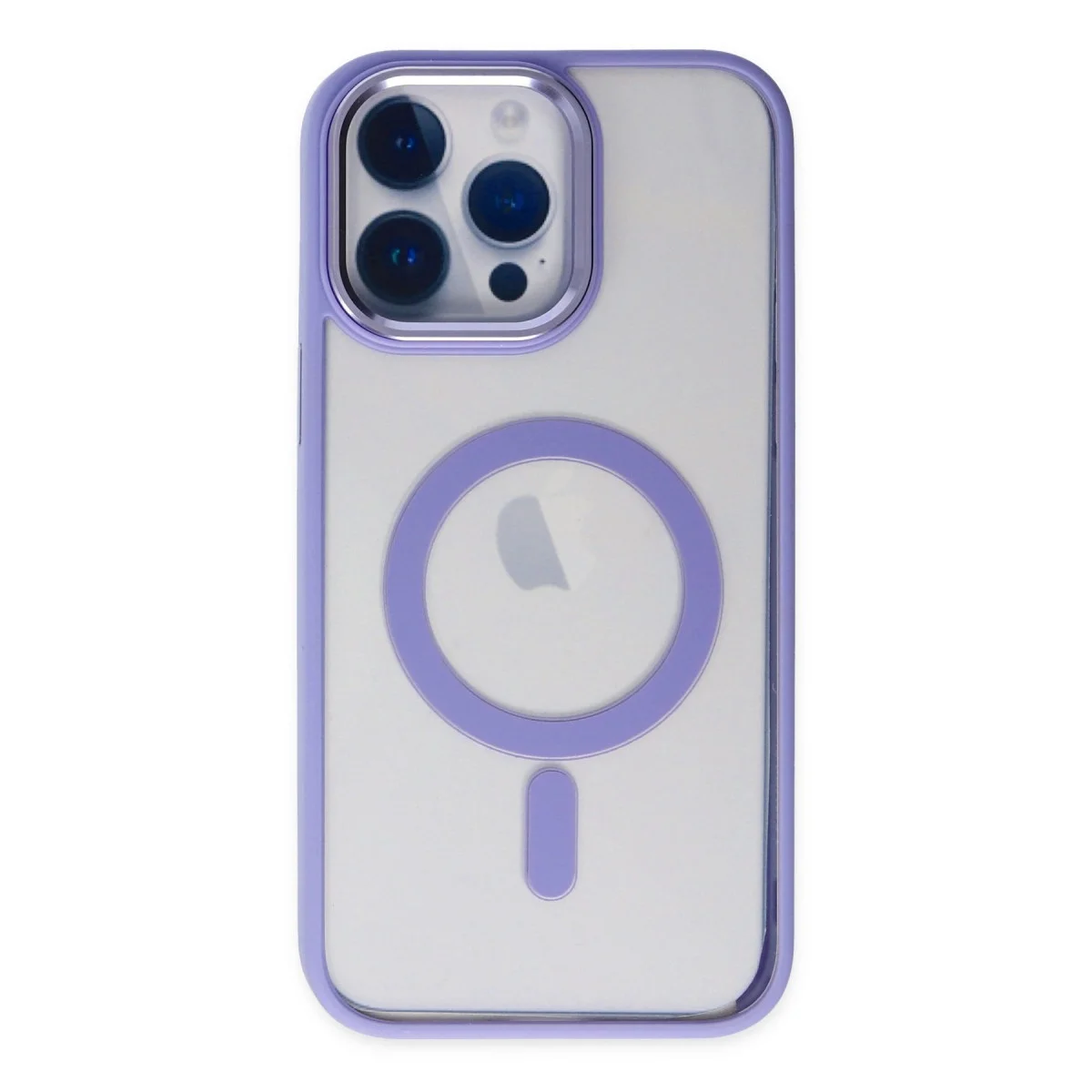 Apple İphone 14 Pro Max Kılıf Room Magneticsafe Silikon - Lila görsel 2