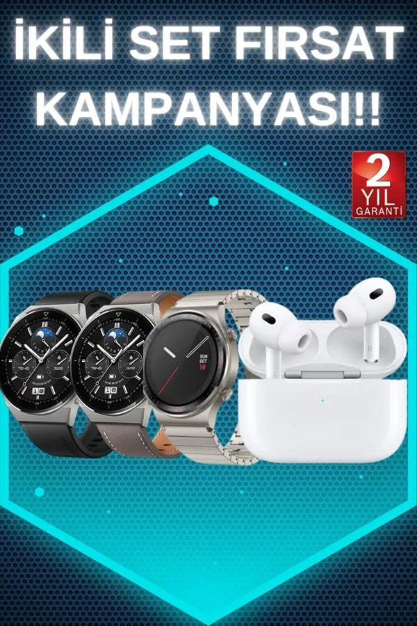 Aynalı Bluetooth Kulaklık Yeni Nesil Akıllı Saat Titreşimli Nabız Ölçer Spor Modları görsel 2