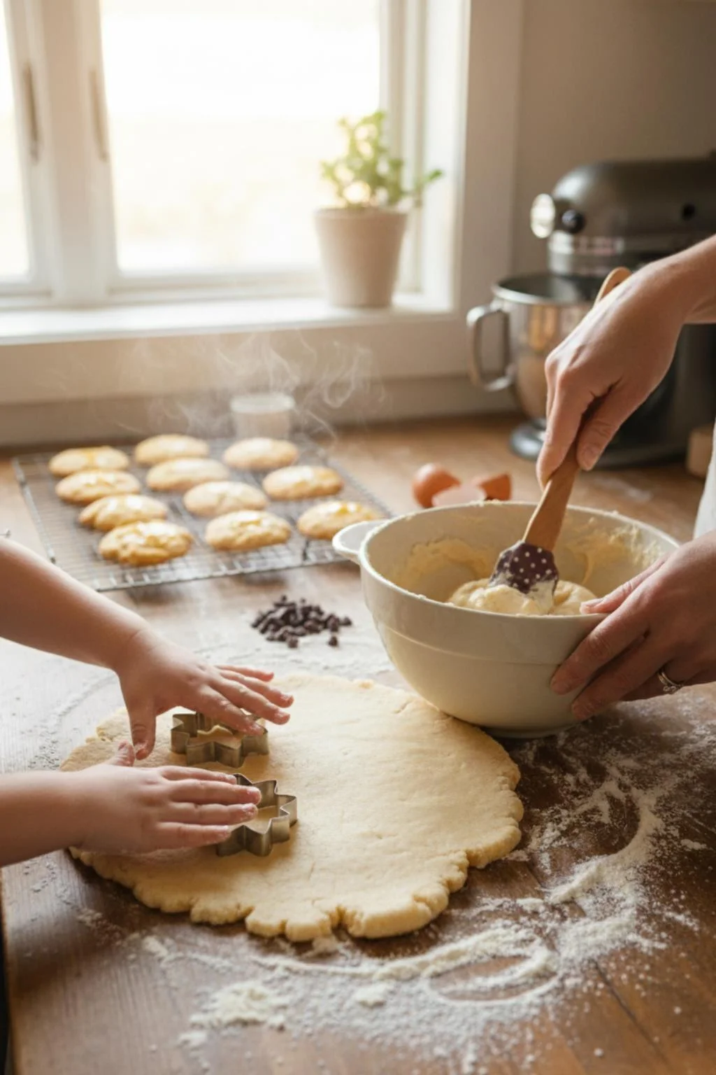 4’lü Silikon Kurabiye Kalıplı Spatula Seti görsel 3