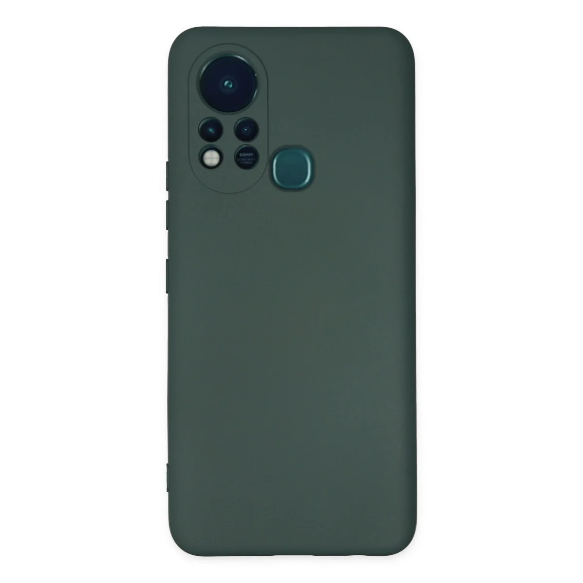 İnfinix Hot 11s Kılıf Nano İçi Kadife Silikon - Koyu Yeşil görsel 3