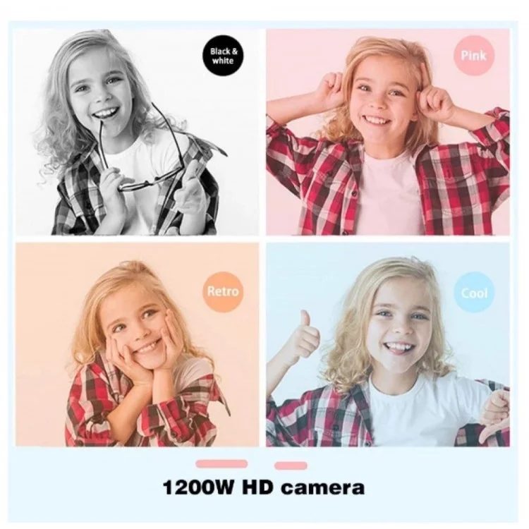 X900 Dijital Çocuk Fotoğraf Makinesi Selfie Kamera 3.5 İnç Dijital Çocuk Kamerası 1080p (mavi) görsel 5