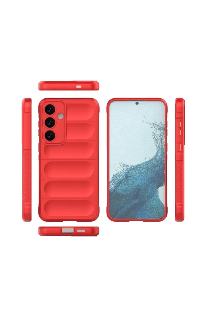Samsung Galaxy S24 FE Kılıf Optimum Silikon - Kırmızı görsel 2
