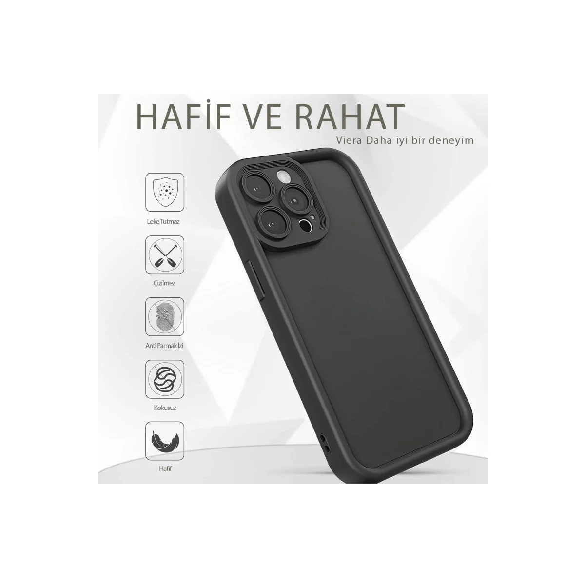 Xiaomi Poco X7 Pro Viera Silikon - Gri görsel 4