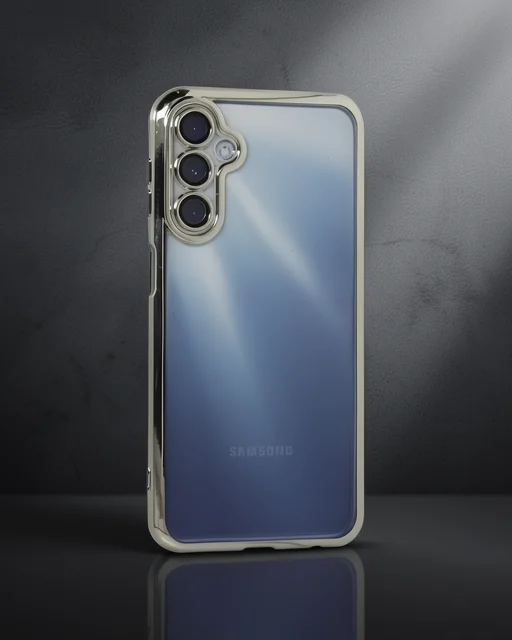 Samsung Galaxy A35 5g Kılıf Razer Lensli Silikon - Gümüş