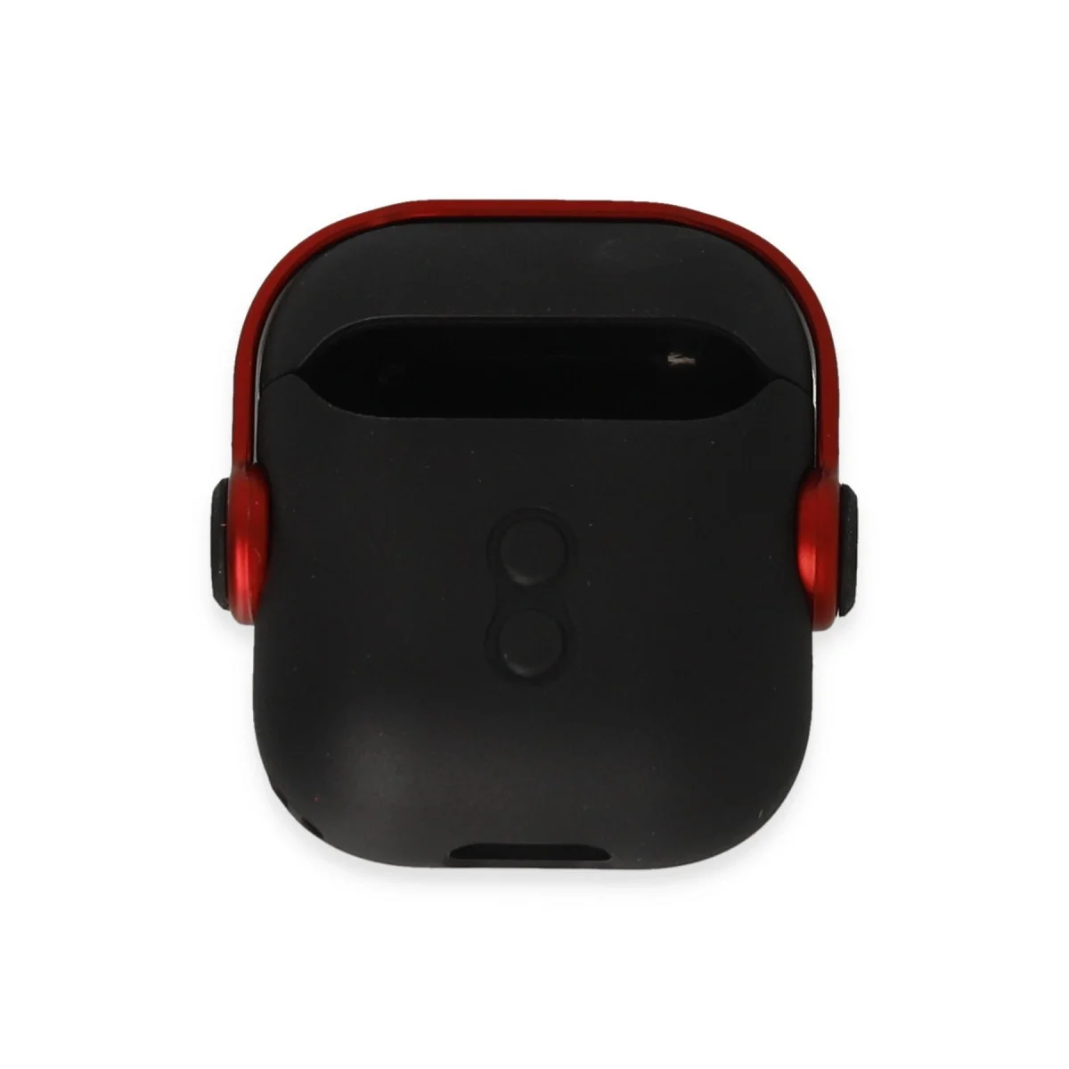 Apple Airpods 2 (2.nesil) Cool Kılıf - Siyah-kırmızı görsel 3