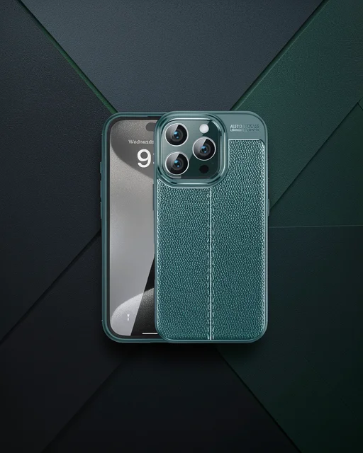 Apple İphone 16 Pro Max Kılıf Auto Focus Kapak - Koyu Yeşil