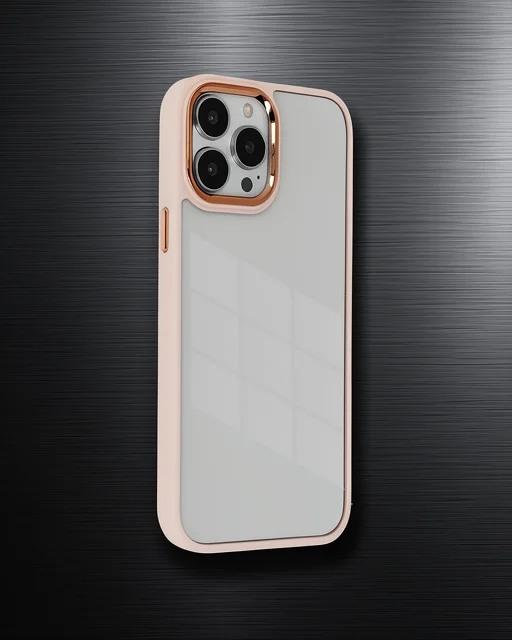 Apple İphone 14 Pro Kılıf Dora Kapak - Pudra