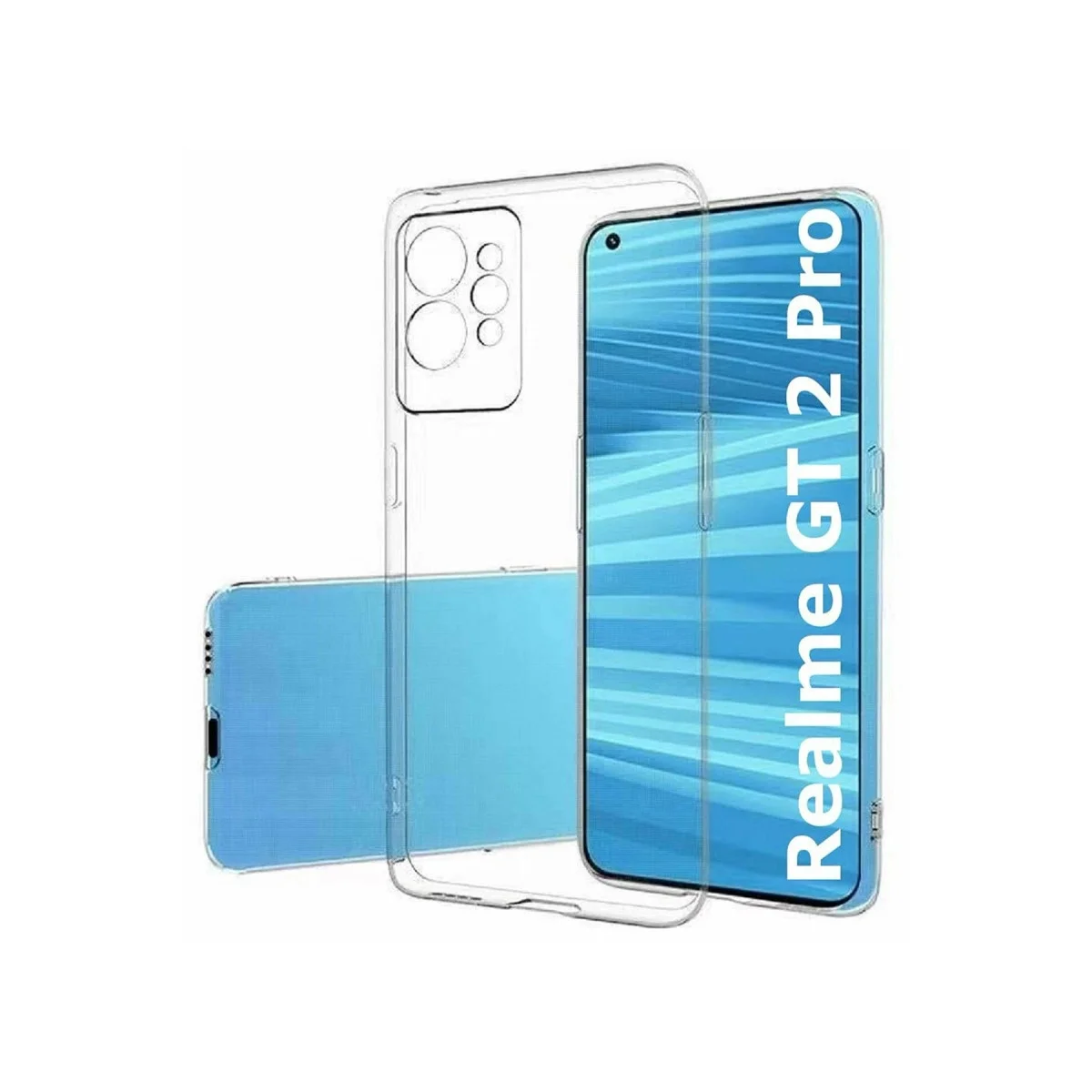Realme Gt2 Pro 5g Kılıf Lüx Şeffaf Silikon görsel 4