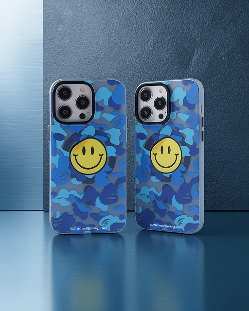 Apple İphone 14 Pro Max Kılıf Apollo Magneticsafe Desenli Kapak - Apollo Mavi - 1