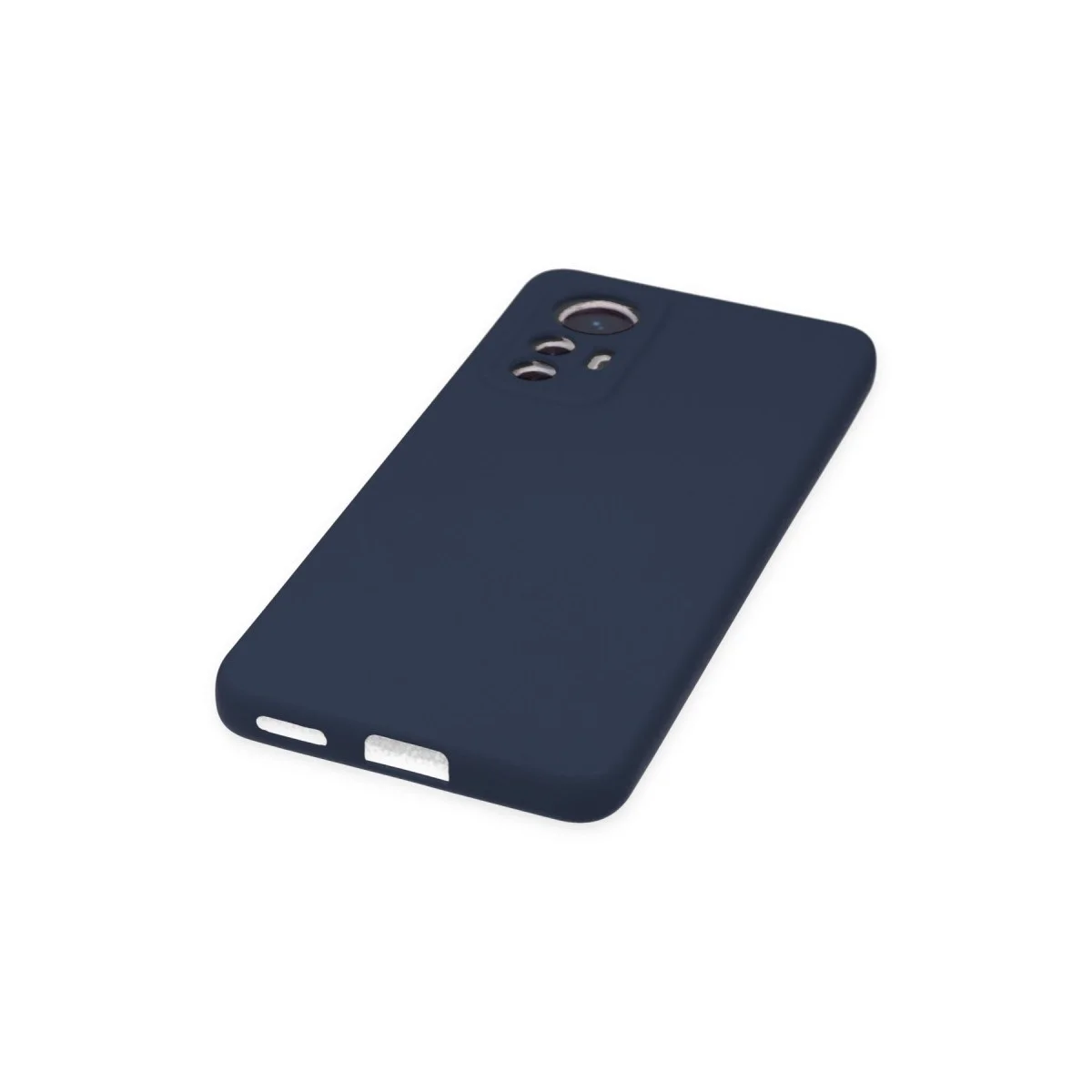 Xiaomi Mi 12 Lite Kılıf Nano İçi Kadife Silikon - Lacivert görsel 5