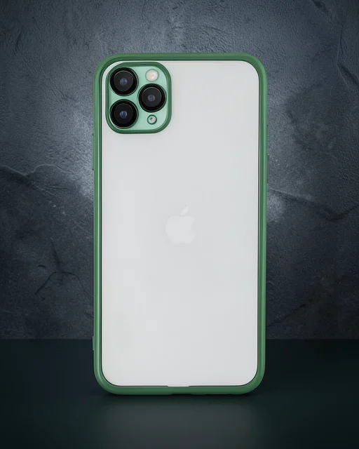 Apple İphone 11 Pro Kılıf Razer Lensli Silikon - Yeşil