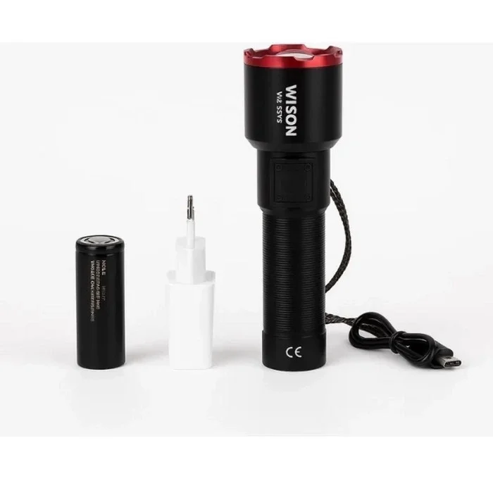 WS-5575 Şarjlı El Feneri 20W 2000 Lümen Lazer LED