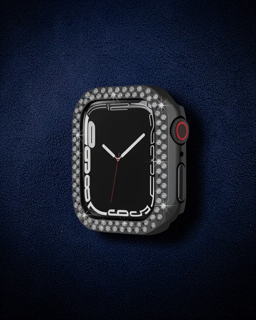 Apple Watch 42mm Taşlı Kasa - Siyah
