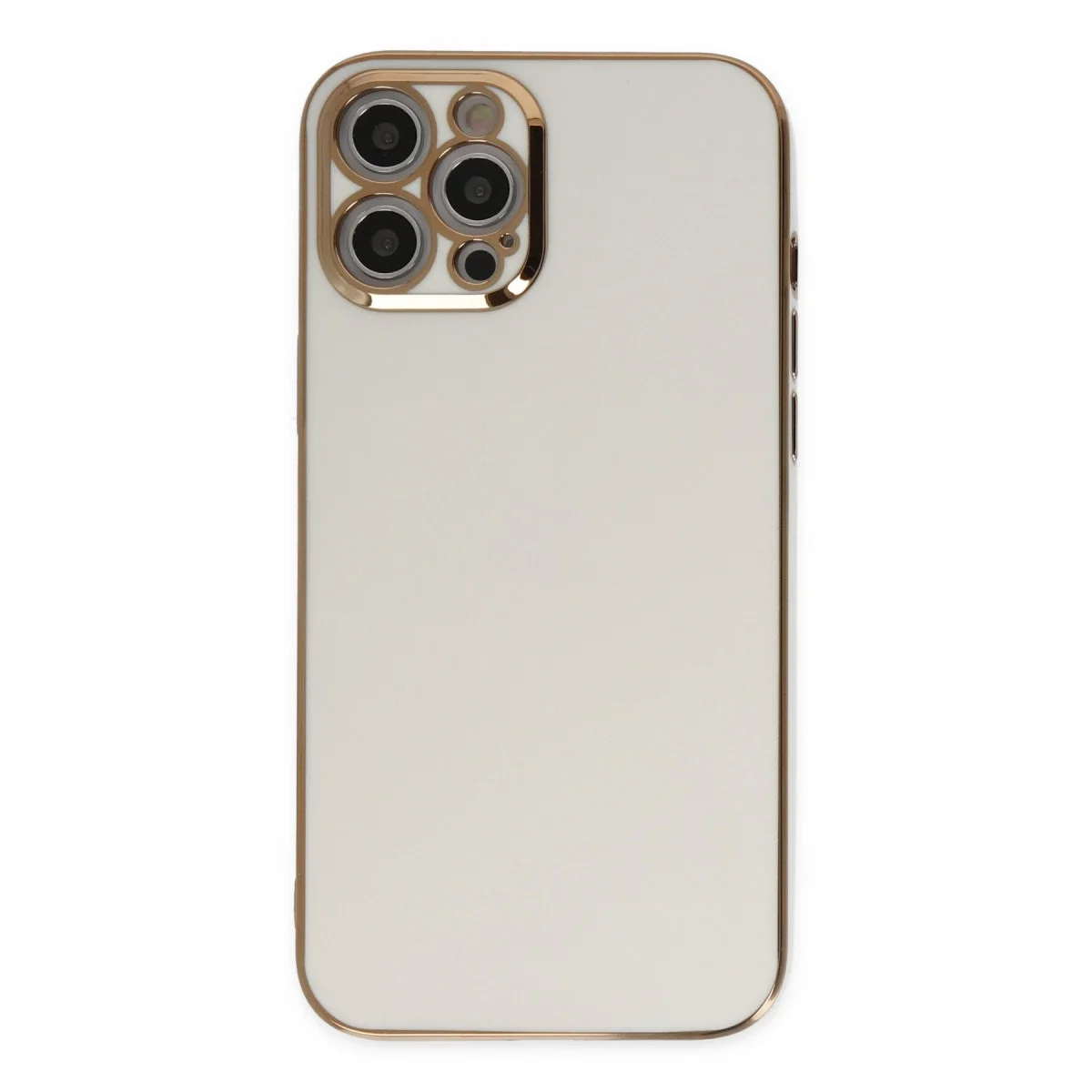 Apple İphone 12 Pro Kılıf Volet Silikon - Beyaz görsel 2