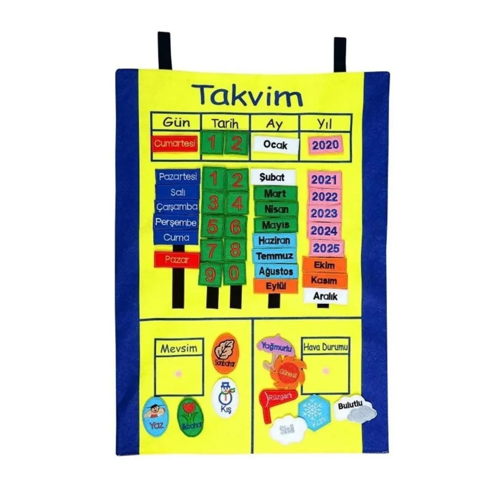 AND-5121 Cırtlı Takvim Pano