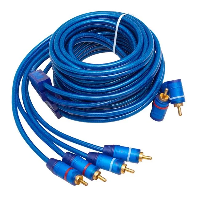 PM-425 2 Rca Erkek + 4 Rca Erkek 5 Metre Mavi Kablo görsel 4