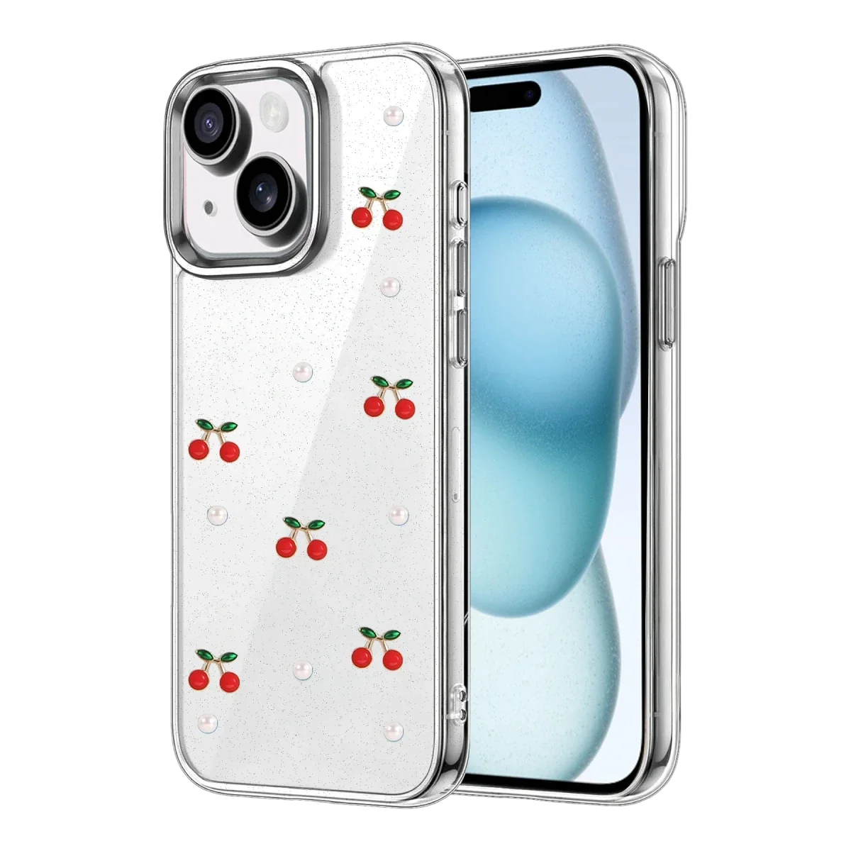 Apple iPhone 15 Fiyonk Desenli Kapak - Desen 9