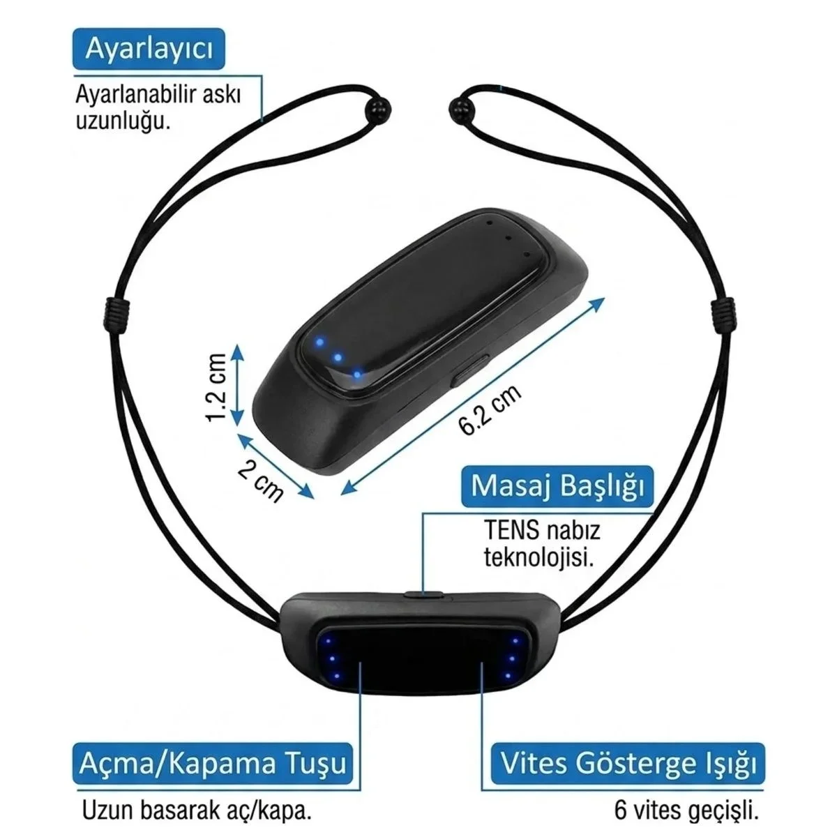 Ultrasonik Horlama Önleyici Cihaz – Uyku Kalitesi Artırıcı Elektrikli Uyku Apnesi Destekleyici Sessiz Uyku Aparatı görsel 5