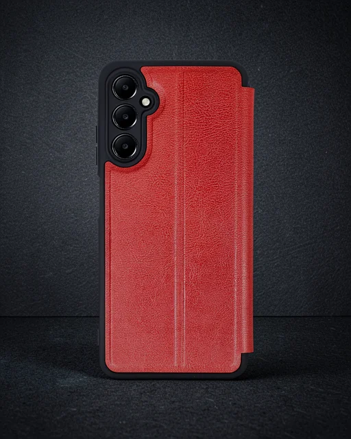 Samsung Galaxy A25 5g Kılıf Flip Cover - Kırmızı