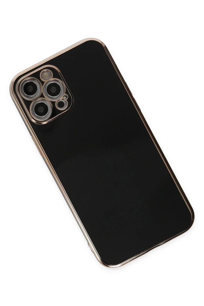 Apple iPhone 12 Pro Kılıf Volet Silikon - Siyah görsel 3