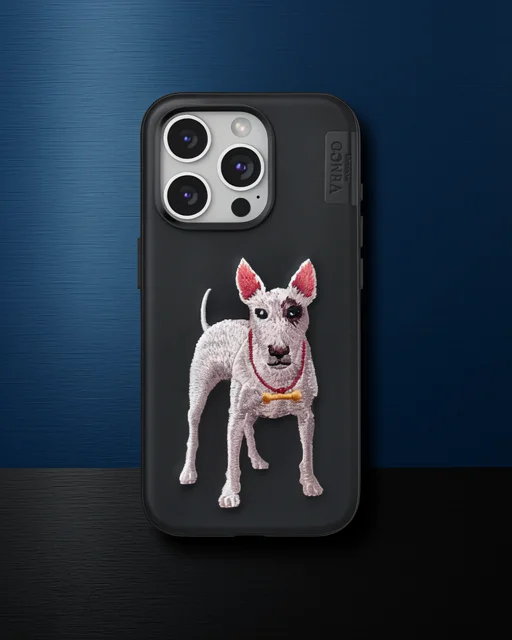 Venco Apple İphone 15 Pro Max Perma Desenli Kapak - Siyah