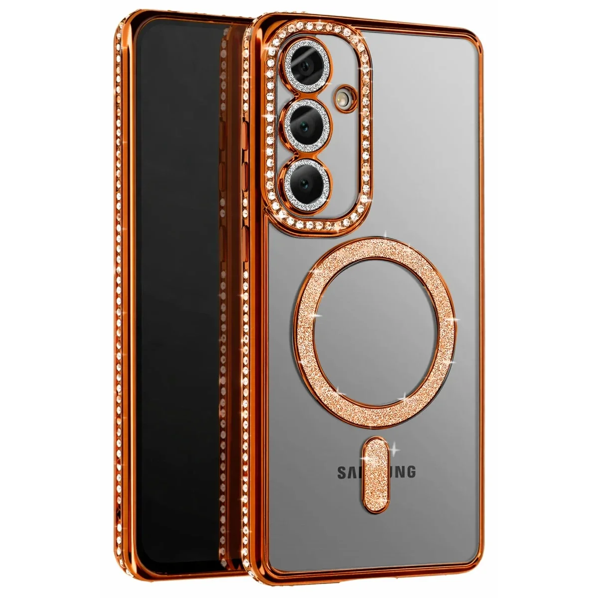 Samsung Galaxy S26 Plus Joke Simli Magneticsafe Kılıf - Turuncu