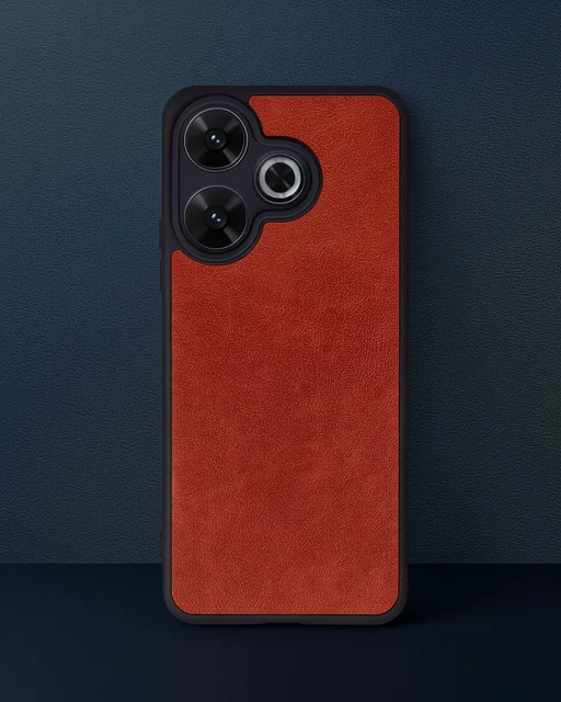 Xiaomi Redmi 13 4g Kılıf Aras Deri Kapak - Kırmızı