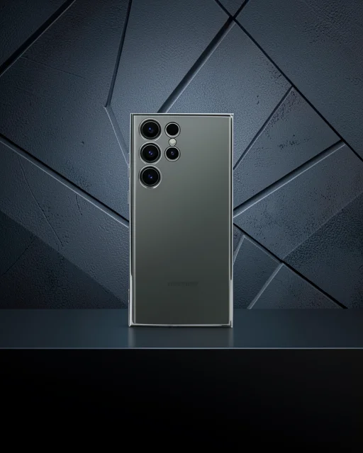 Samsung Galaxy S23 Ultra Kılıf Razer Lensli Silikon - Gümüş