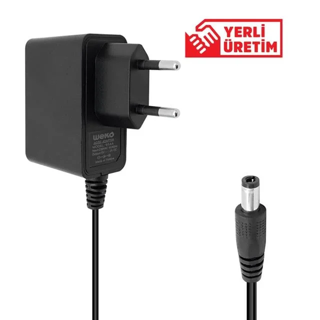 Weko 5 Volt 2 Amper 10 Watt Plastik Kasa Priz Tipi Adaptör (5.5x2.5 Uçlu) görsel 4