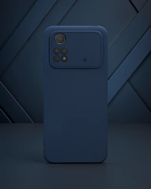Xiaomi Poco M4 Pro 4g Kılıf Nano İçi Kadife Silikon - Lacivert