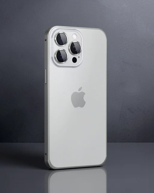 Joko Apple İphone 15 Pro Max Metal Bumper Mat Kapak - Gri