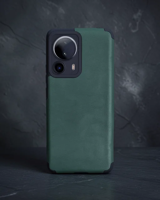 Xiaomi Mi 13 Lite Kılıf Loop Deri Silikon - Yeşil