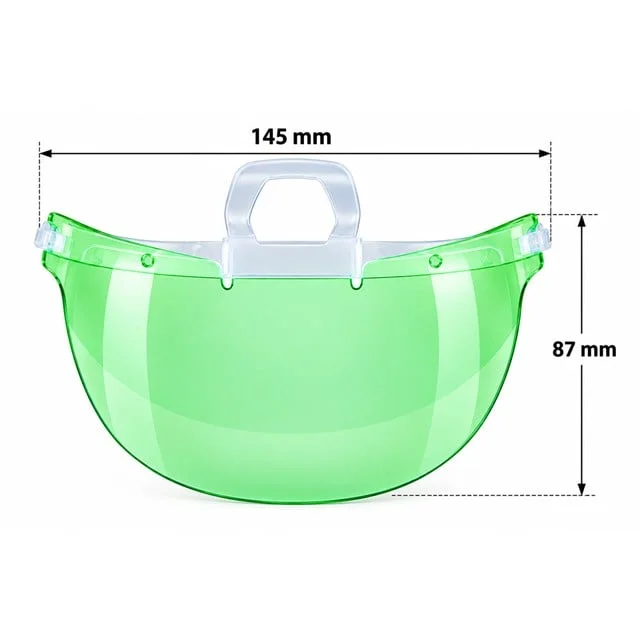 SN-38916 Yemek Servisleri İçin Plastik Şeffaf Maske (10 Adet) görsel 3
