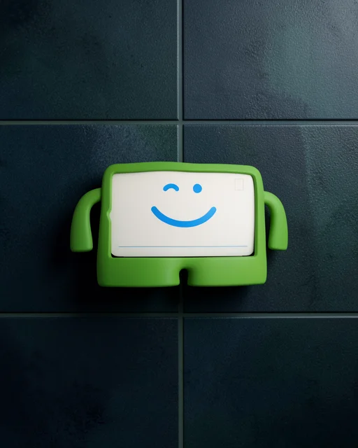 Apple İpad Mini 5 Kılıf Karakter Tablet Silikon - Yeşil