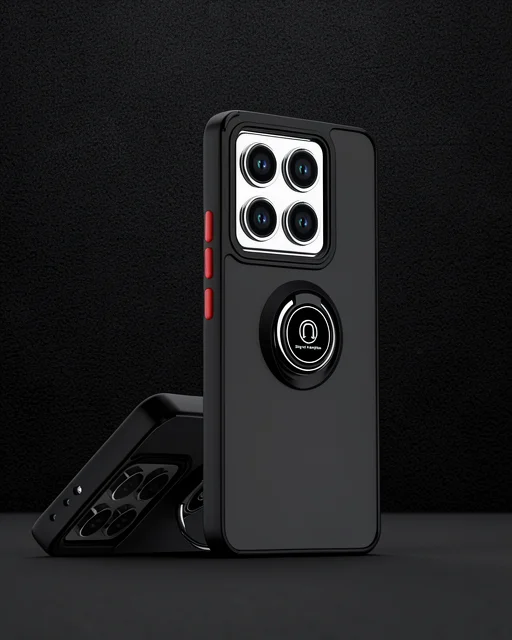 Xiaomi Mi 15 Kılıf Montreal Yüzüklü Silikon Kapak - Siyah