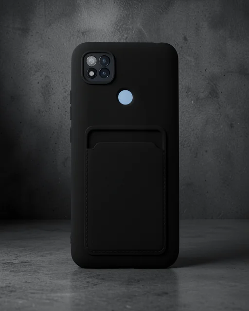 Xiaomi Redmi 9c Kılıf Kelvin Kartvizitli Silikon - Siyah