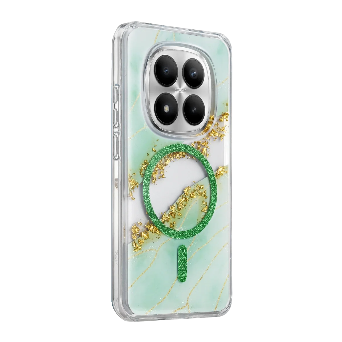 Onegif Xiao Red Note 15 Pro 5g Lotus Simli Magsafe Kapak - Yeşil görsel 2