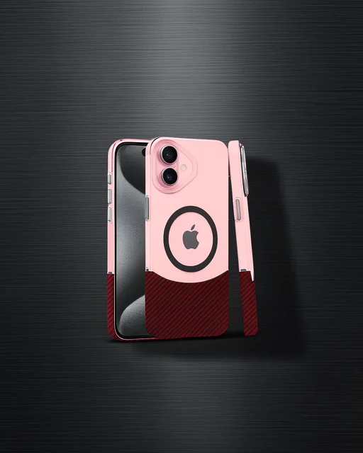 Joko Apple İphone 16 Plus Carbon Puzzle Magsafe Kapak - Pembe