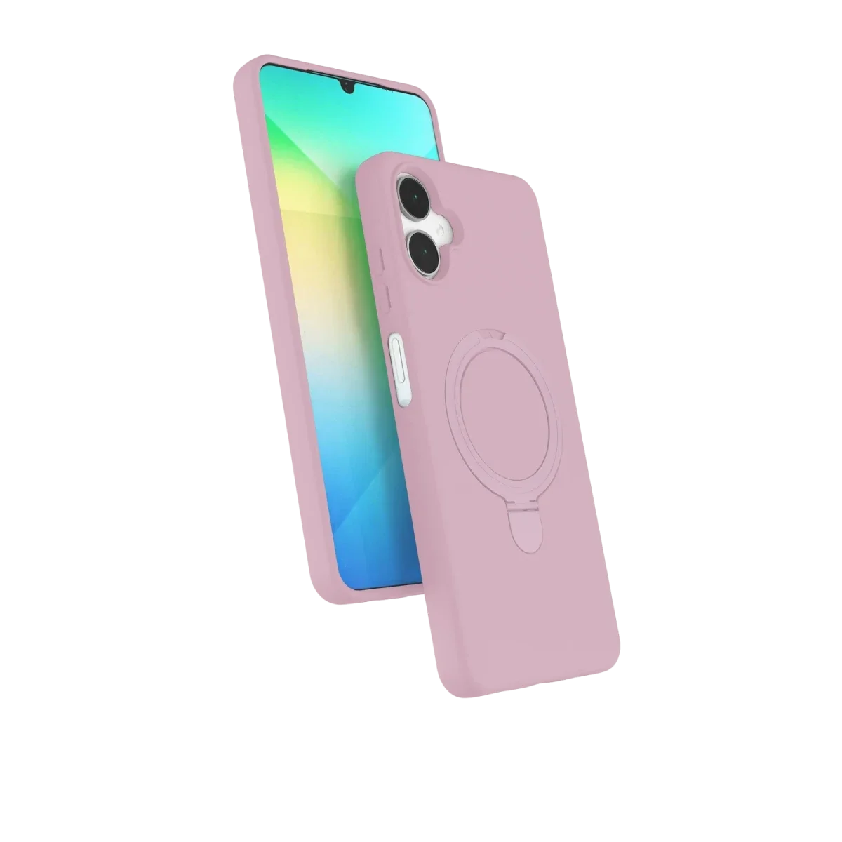 Samsung Galaxy A06 Regal Magsafe Standlı Kapak - Açık Pembe