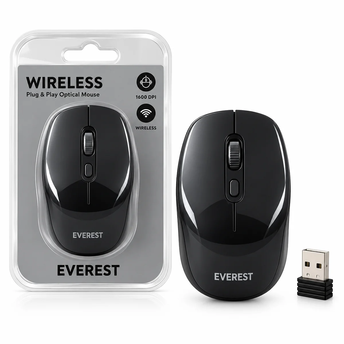 Kablosuz Optik Mouse 1600 DPI görsel 2