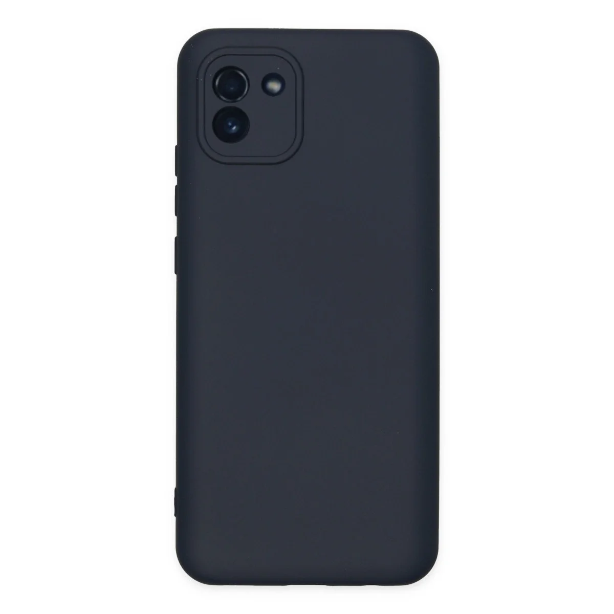 Samsung Galaxy A03 Kılıf Nano İçi Kadife Silikon - Lacivert