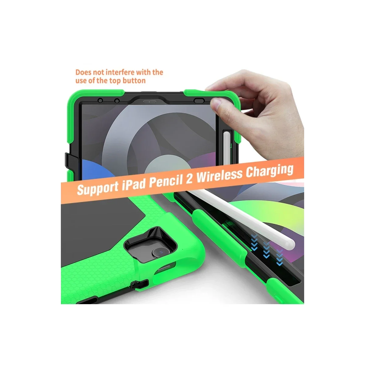 Apple iPad Pro 11 (2020) Kılıf Griffin Tablet Kapak - Yeşil görsel 7