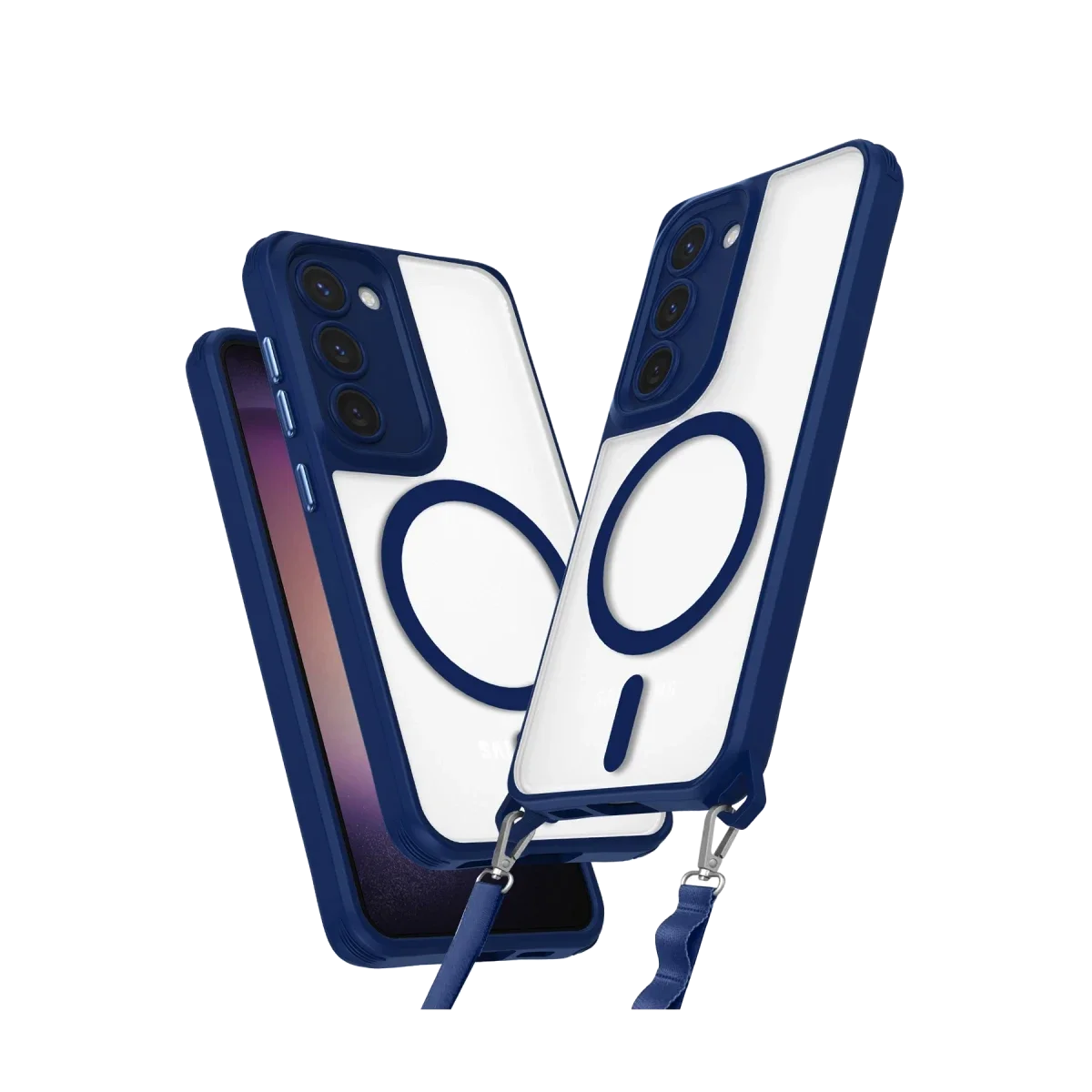 Samsung Galaxy S23 Kılıf Enka Magsafe Silikon Kılıf - Lacivert