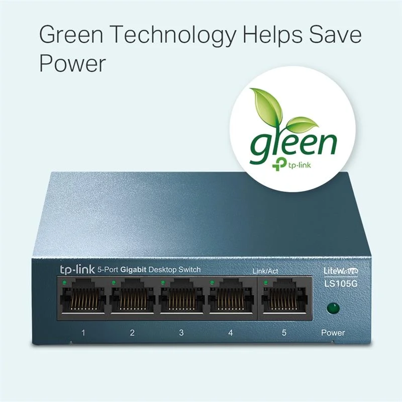 LS105G 5 Port Gıgabıt Metal Kasa Swıtch görsel 3