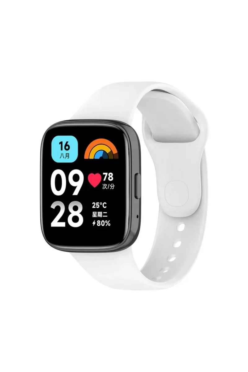 Xiao Red Watch 3 Active Klasik Kordon - Beyaz