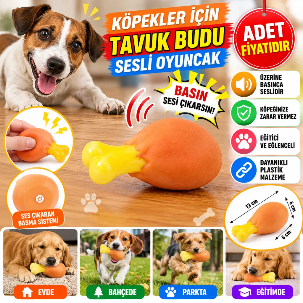 Köpekler İçin Oyuncak Tavuk Budu (adet fiyatıdır)