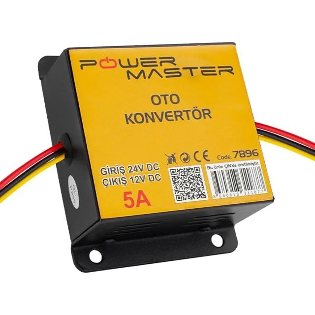 PM-7896 24-12 Volt 5 Amper Oto Konvertör Voltaj Düşürücü görsel 4