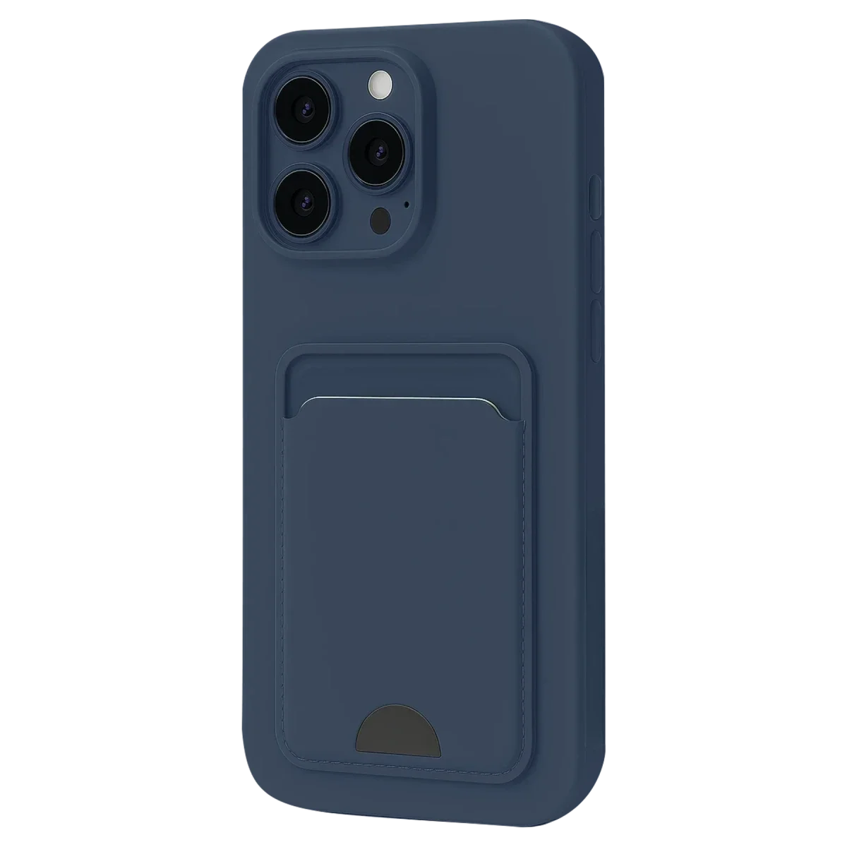 Apple iPhone 16 Pro Kılıf Kelvin Kartvizitli Silikon - Lacivert